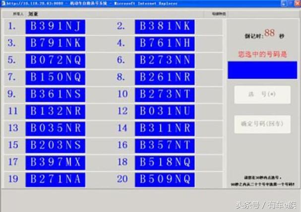 潜江网上自编车牌号码技巧，选车号怎样能选到好号